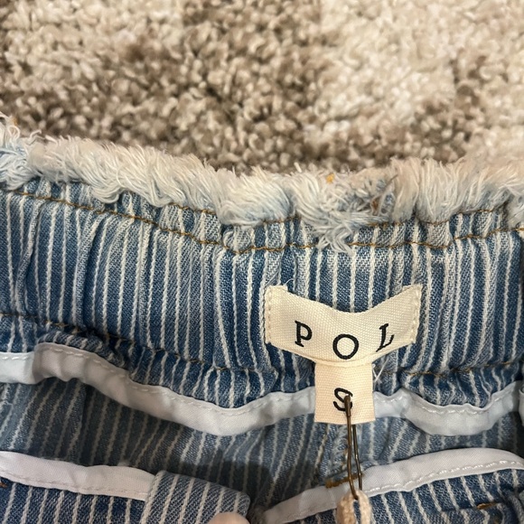 POL Blue and White Striped Pants - Picture 4 of 7